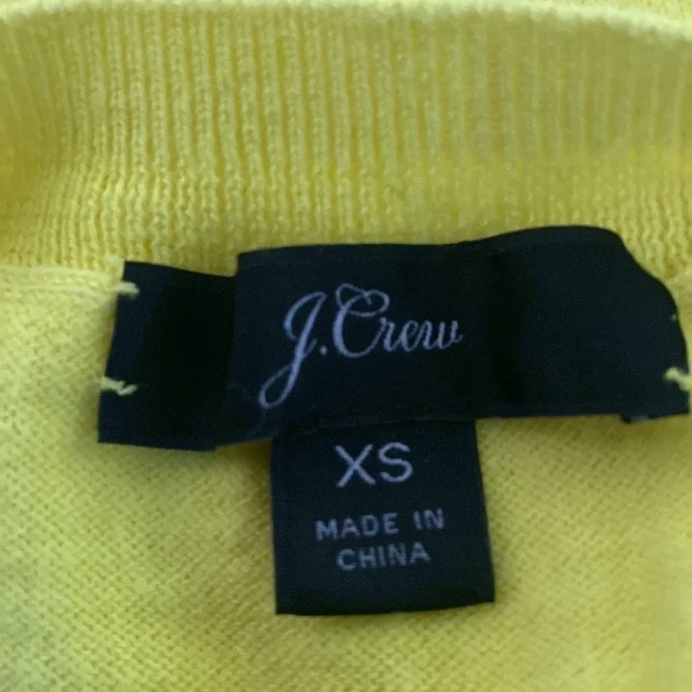 J Crew yellow sleeveless sweater